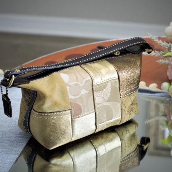 CLASSIC COACH GOLD PATCHWORK BAG - Picture 2 of 3